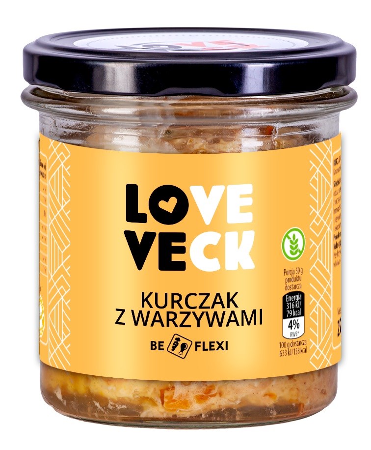 Kurczak Z Warzywami Bezglutenowy 250 G - Smak Górno (Love Veck)
