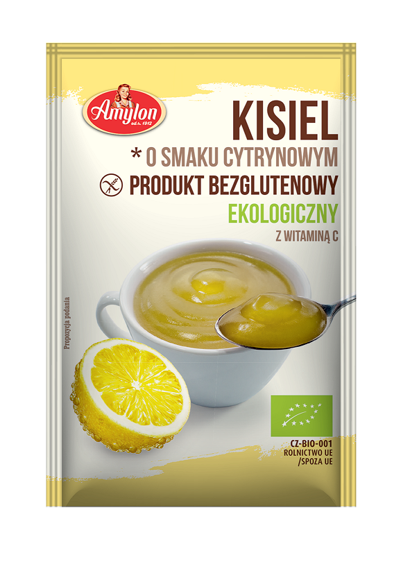 Kisiel O Smaku Cytrynowym Bezglutenowy Bio 30 G - Amylon