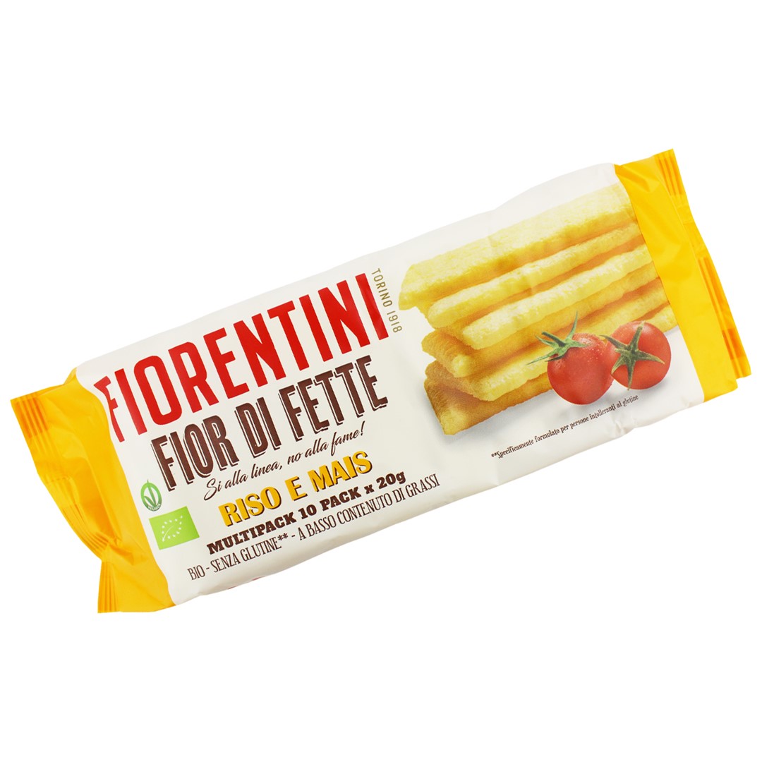 Pieczywo Chrupkie Ryżowo - Kukurydziane Bezglutenowe Bio 200 G - Fiorentini