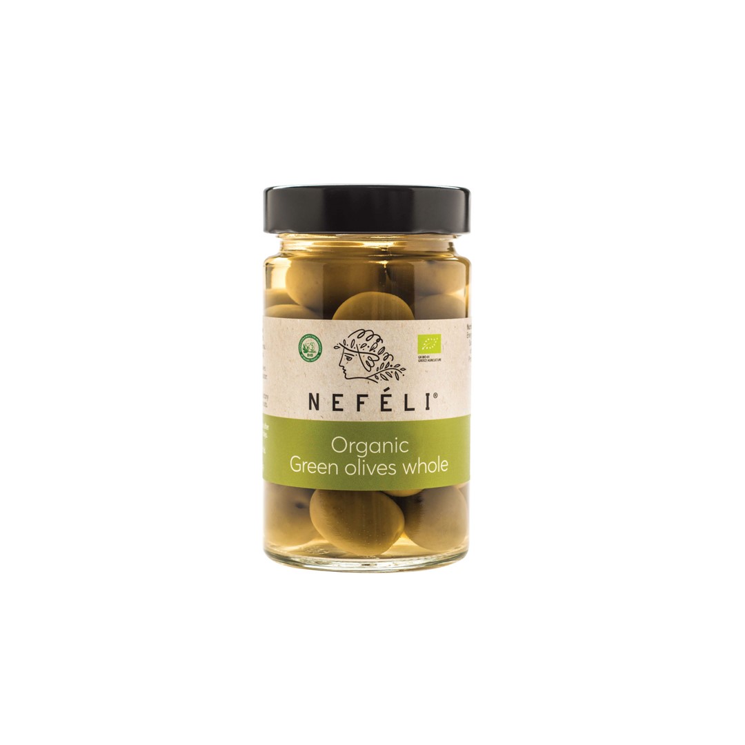 Oliwki Zielone Z Pestką W Zalewie Bio 300 G (165 G) - Nefeli