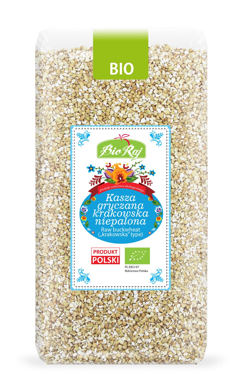 Kasza Gryczana Krakowska Niepalona Bio 500 G - Bio Raj
