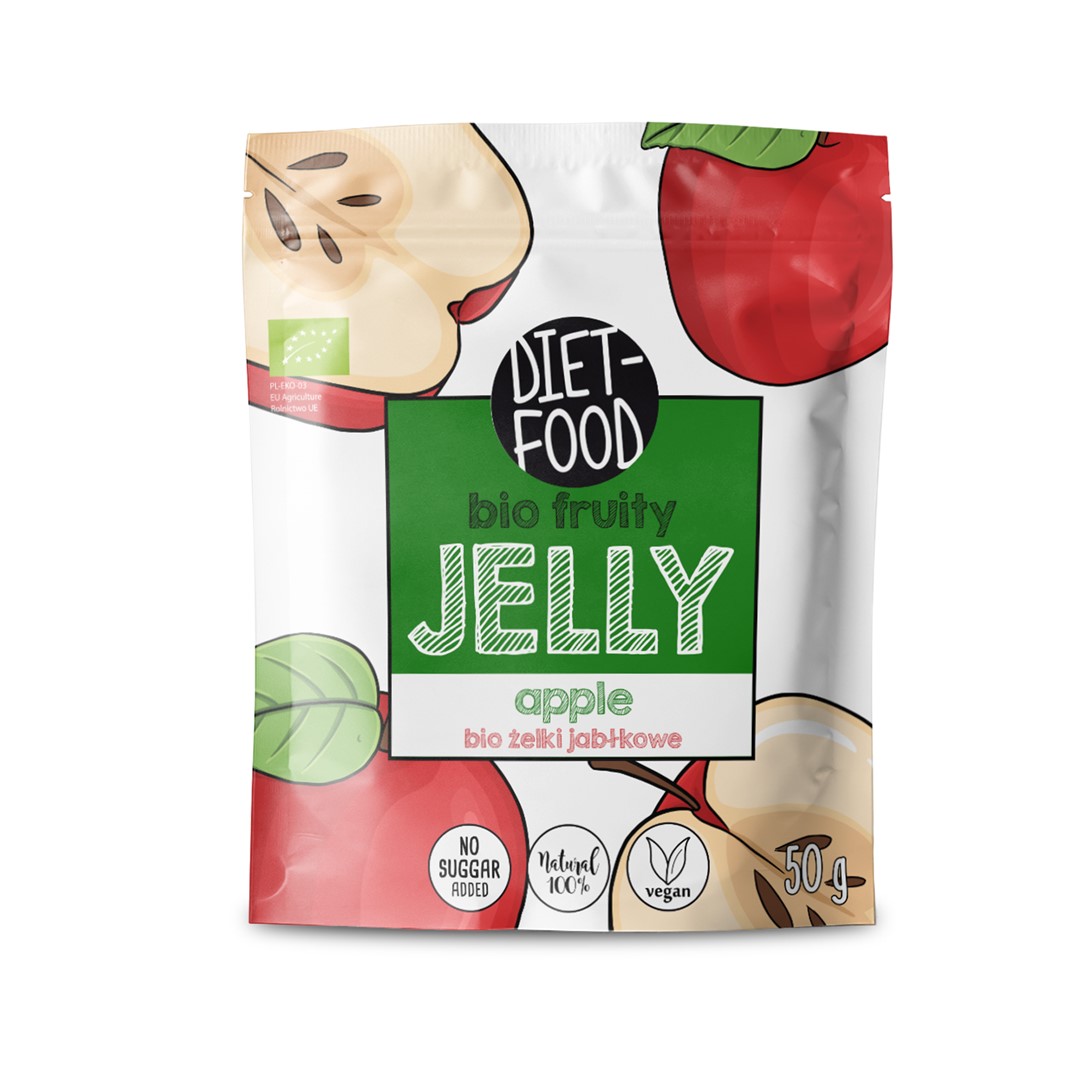 Żelki Owocowe Jabłkowe Bio 50 G - Diet-Food