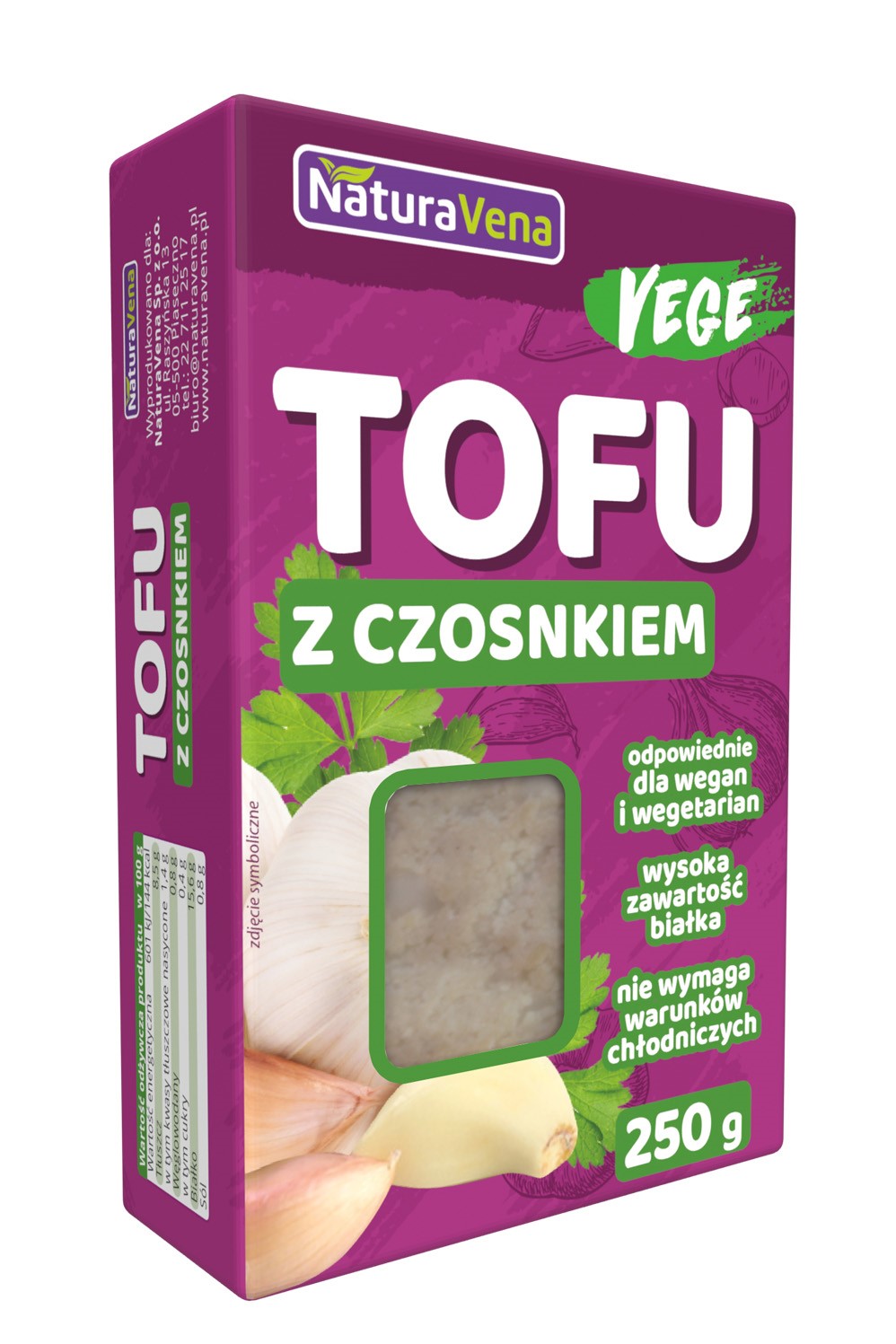 Tofu Czosnkowe 250 G - Naturavena