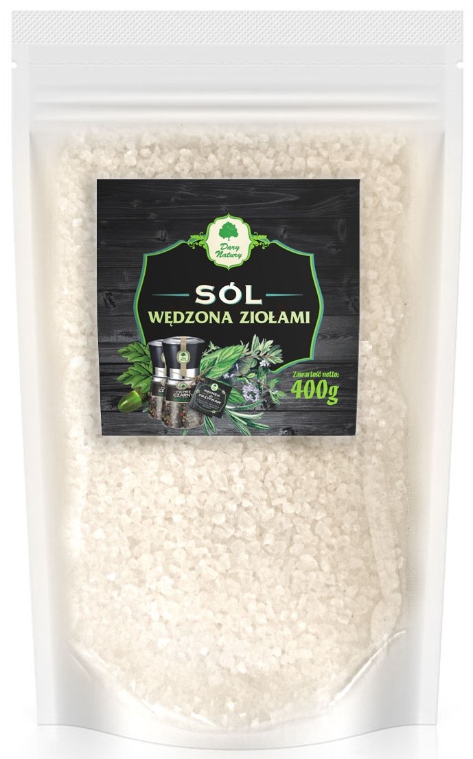 Sól Wędzona Dymem Z Drewna Dębowego I Ziół (Uzupełnienie) 400 G - Dary Natury