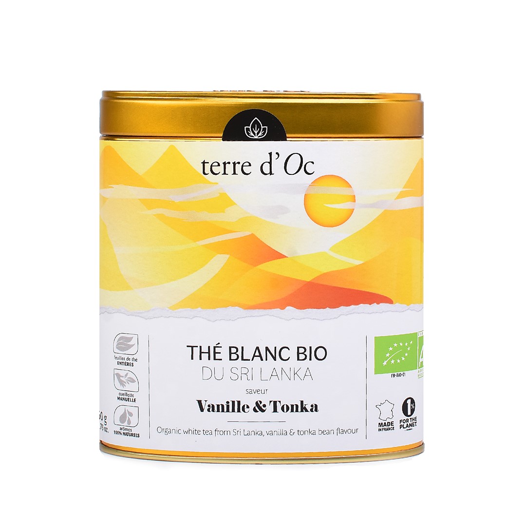 Herbata Biała Wanilia - Fasola Tonka Bio 50 G - Terre D'oc