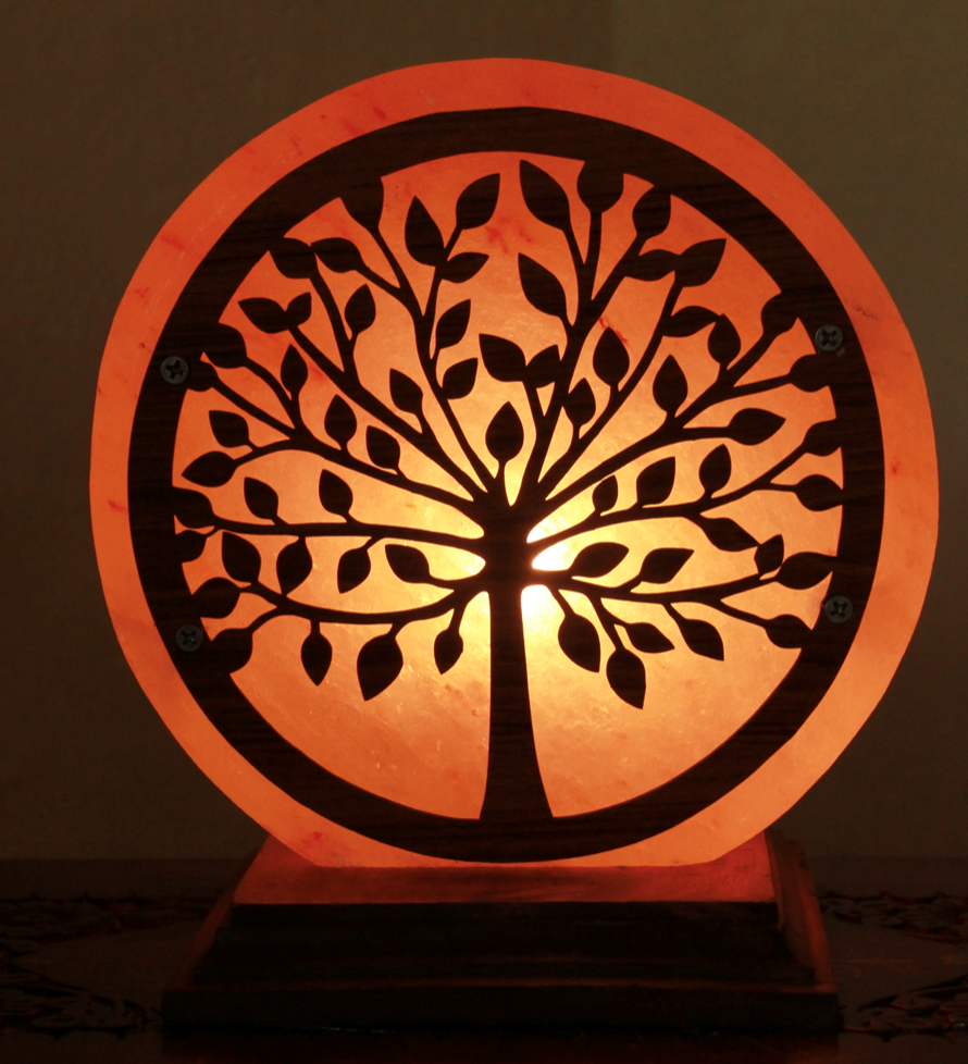 Lampa Solna W Motywem Drzewa 5,3 Kg - Himalayan Salt
