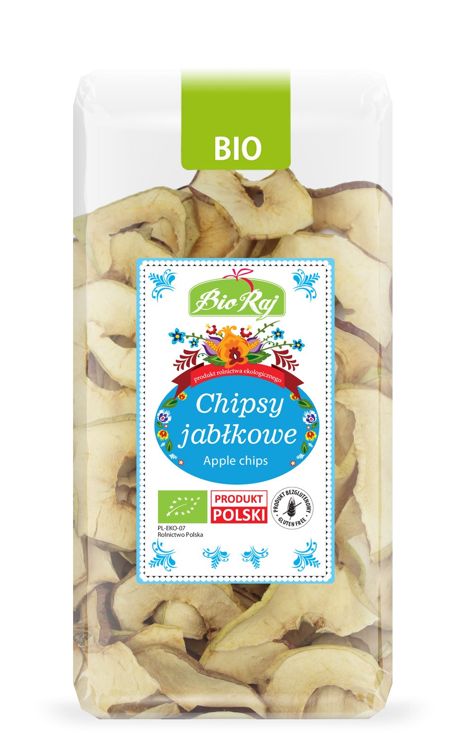 Chipsy Jabłkowe Bezglutenowe Bio 50 G - Bio Raj