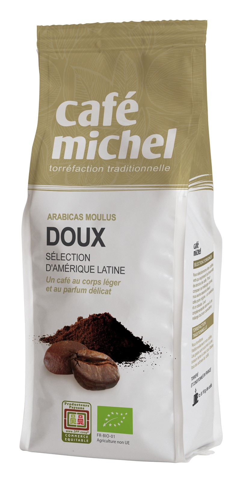 Kawa Mielona Arabica 100 % Doux Fair Trade Bio 250 G - Cafe Michel