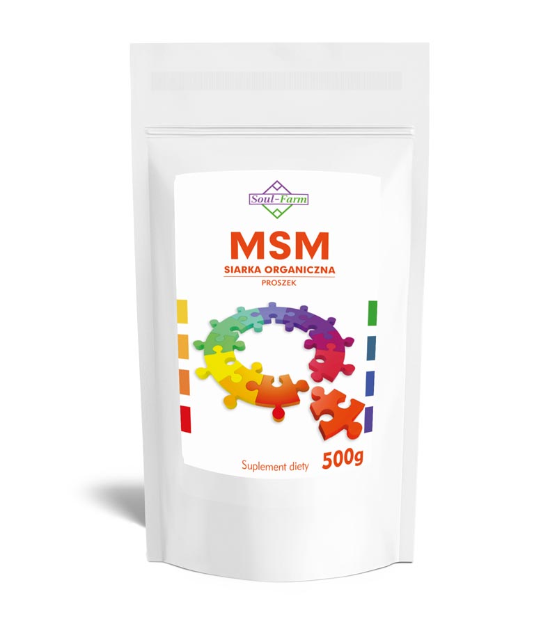 Msm Siarka Organiczna Proszek 500 G (1000 Mg) - Soul Farm