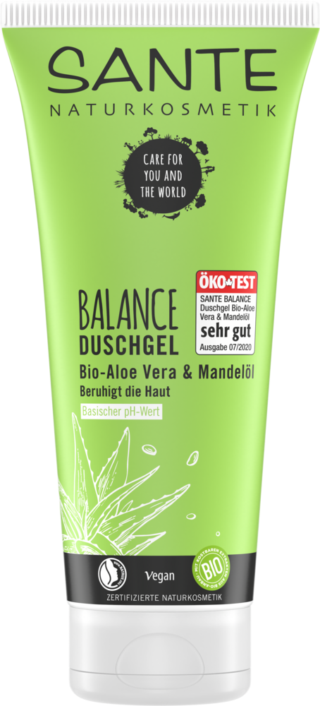 Żel Pod Prysznic Balance Aloes I Olejek Migdałowy Eco 200 Ml - Sante