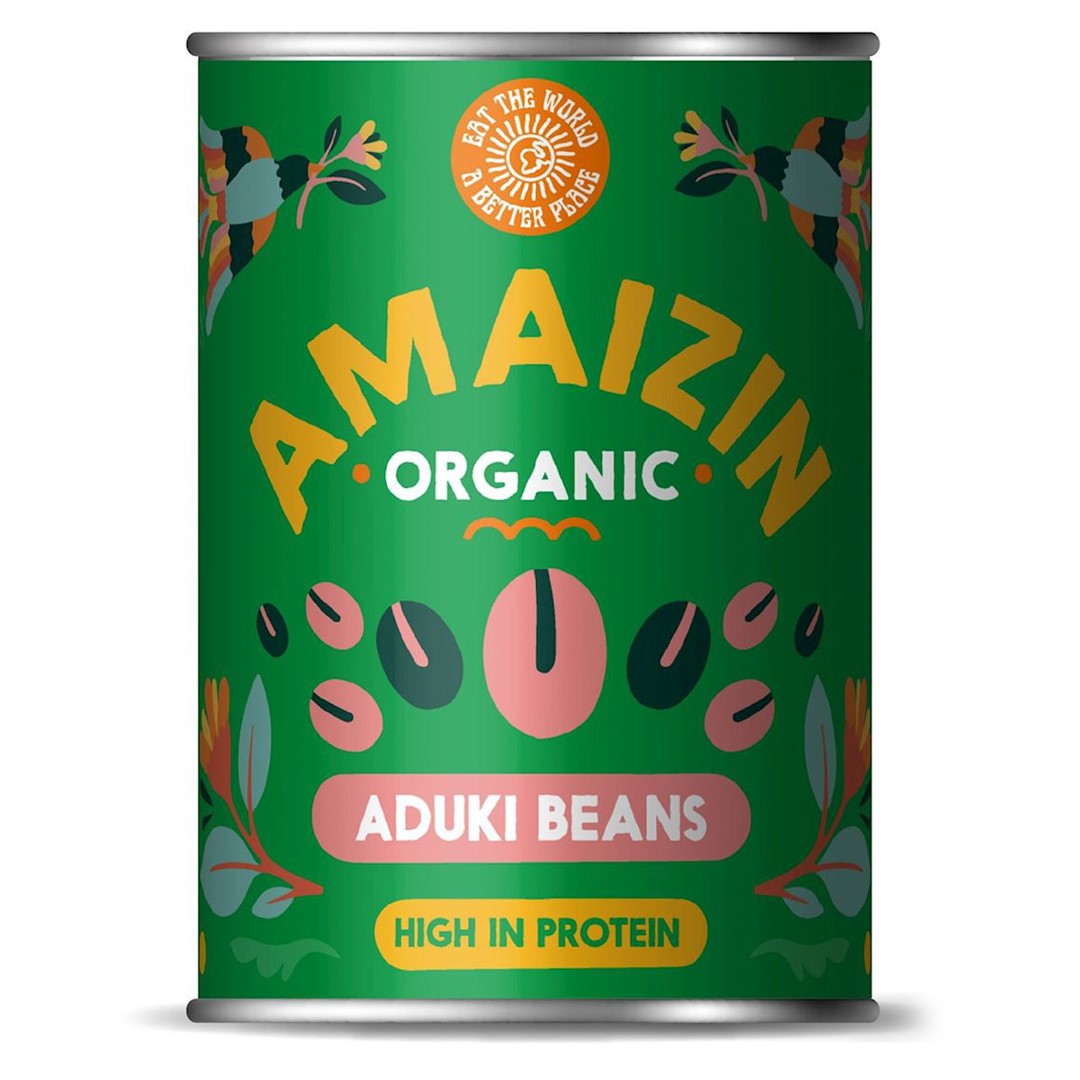 Fasolka Adzuki W Zalewie Bezglutenowa Bio 400 G (240 G) (Puszka) - Amaizin