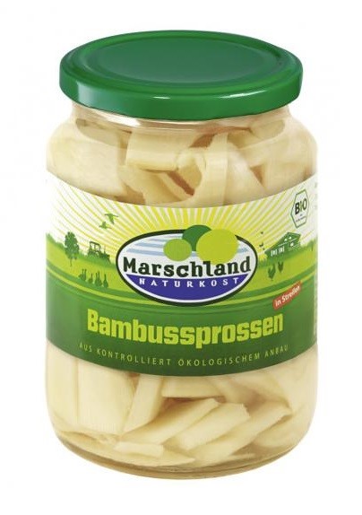 Pędy Bambusa Paski W Zalewie Bio 340 G (175 G) - Marschland Naturkost