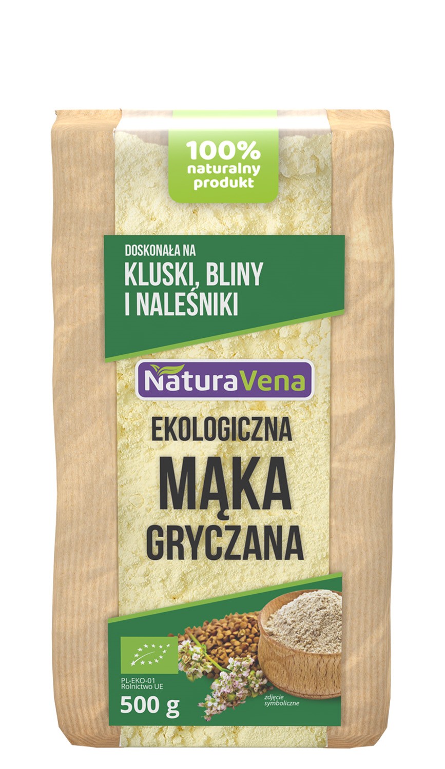 Mąka Gryczana Jasna Bio 500 G - Naturavena