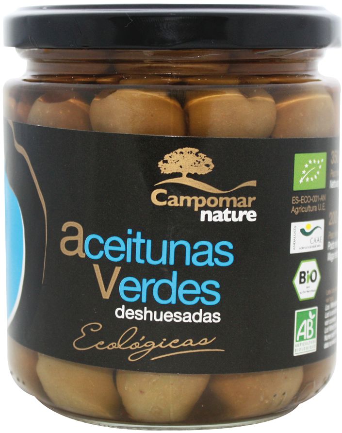 Oliwki Zielone Bez Pestki Bio 350 G - Campomar Nature