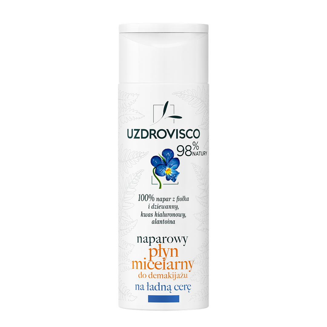 Płyn Micelarny Do Demakijażu Naparowy Na Ładną Cerę 200 Ml - Uzdrovisco (Fiołek)