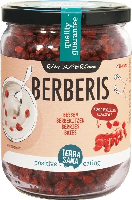 Berberys Owoce Suszone Bio 140 G - Terrasana