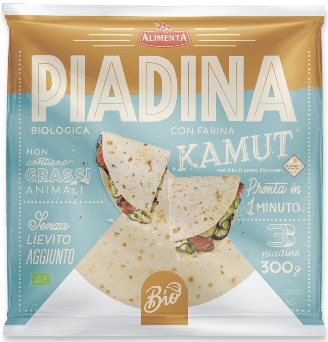Piadina Kamut - Pszenica Durum Cappelli Bio (3 X 100 G) 300 G - Alimenta