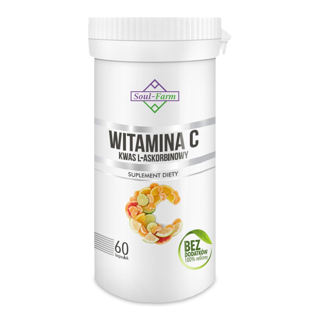 Witamina C (Kwas L - Askorbinowy) 60 Kapsułek (800 Mg) - Soul Farm