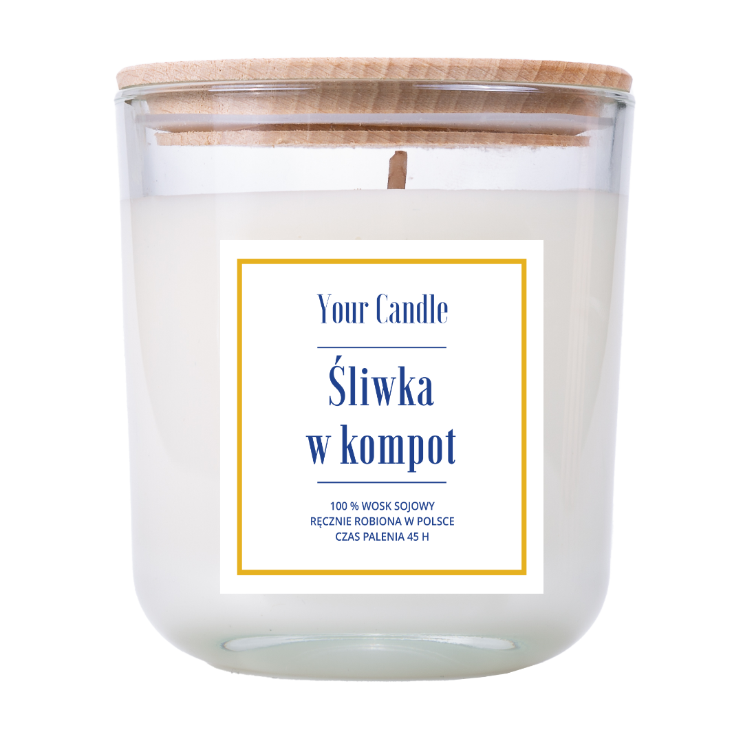 Świeca Sojowa Śliwka W Kompot 210 Ml - Your Candle (Produkt Sezonowy)