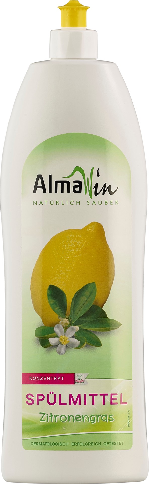 Płyn Do Mycia Naczyń Trawa Cytrynowa (Koncentrat) Eco 1 L - Almawin