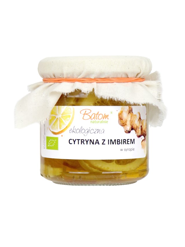 Cytryna Z Imbirem W Syropie Bio 220 G - Batom