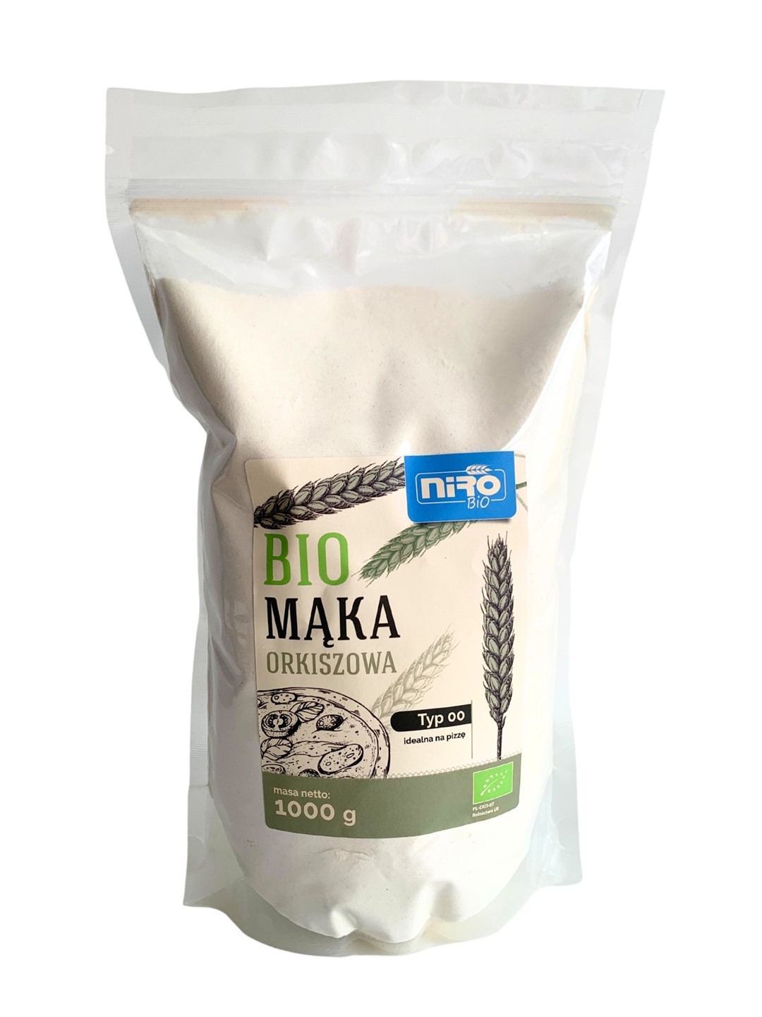 Mąka Orkiszowa Typ 00 (Na Pizzę) Bio 1 Kg - Niro