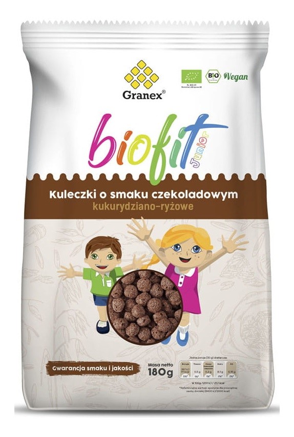 Kulki Kukurydziane O Smaku Czekoladowym Bio 180 G - Granex