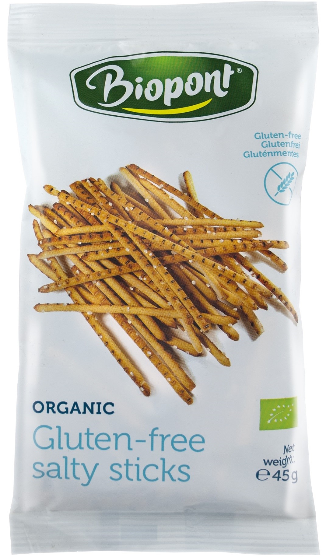 Paluszki Solone Bezglutenowe Bio 45 G - Biopont