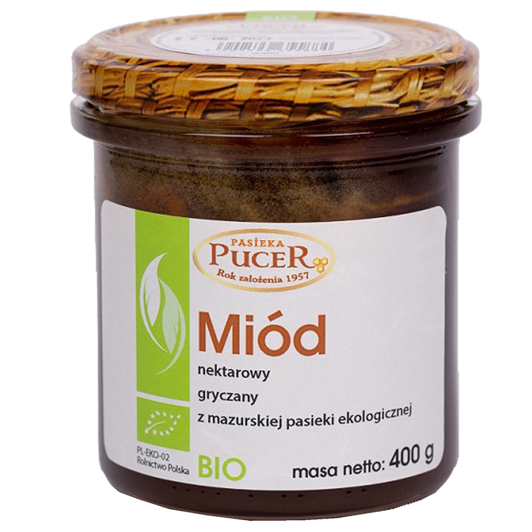 Miód Nektarowy Gryczany Bio 400 G - Pasieka Pucer