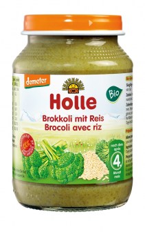 Brokuł Z Ryżem Od 5 Miesiąca Demeter Bio 190 G (Słoik) - Holle