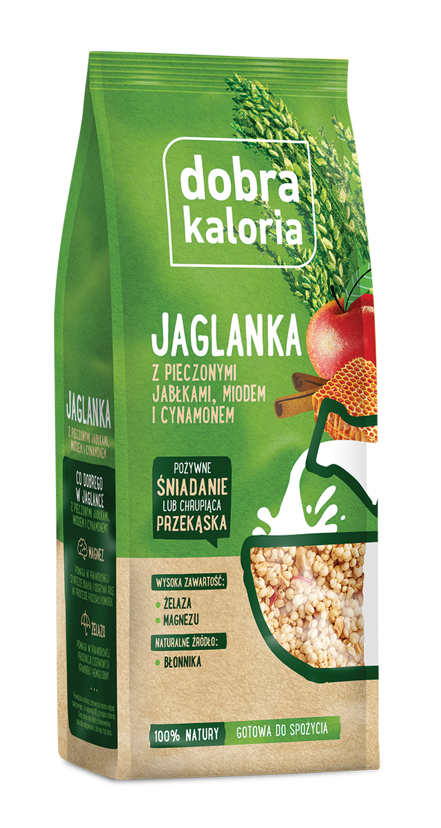 Jaglanka Z Pieczonymi Jabłkami, Miodem I Cynamonem 120 G - Dobra Kaloria