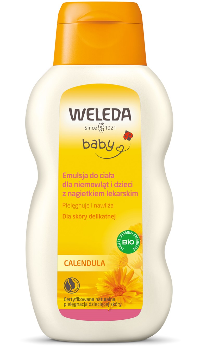 Emulsja Do Ciała Dla Niemowląt I Dzieci  Z Nagietkiem Lekarskim Eco 200 Ml - Weleda