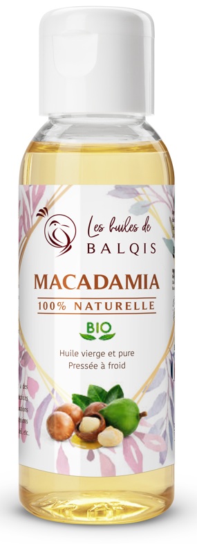 Olej Kosmetyczny Makadamia Tłoczony Na Zimno Eco 50 Ml - Balqis
