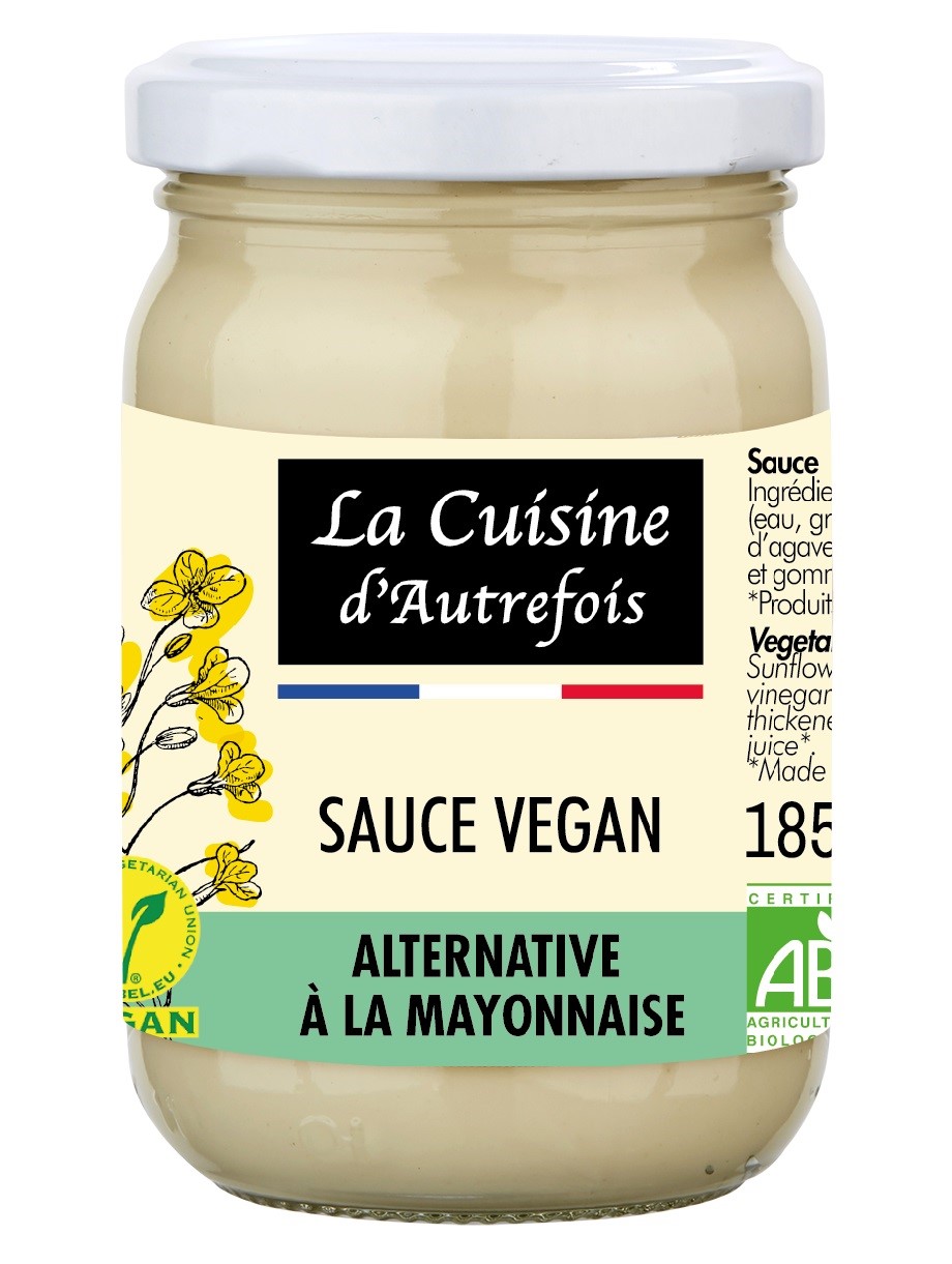Majonez Wegański Bio 185 G - La Cuisine D Autrefois