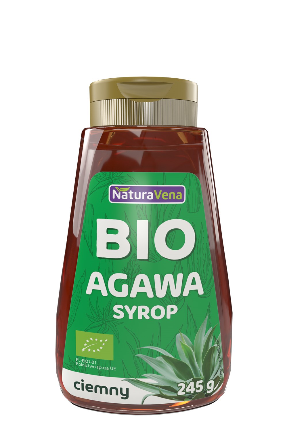 Syrop Z Agawy Ciemny Bio 245 G - Naturavena