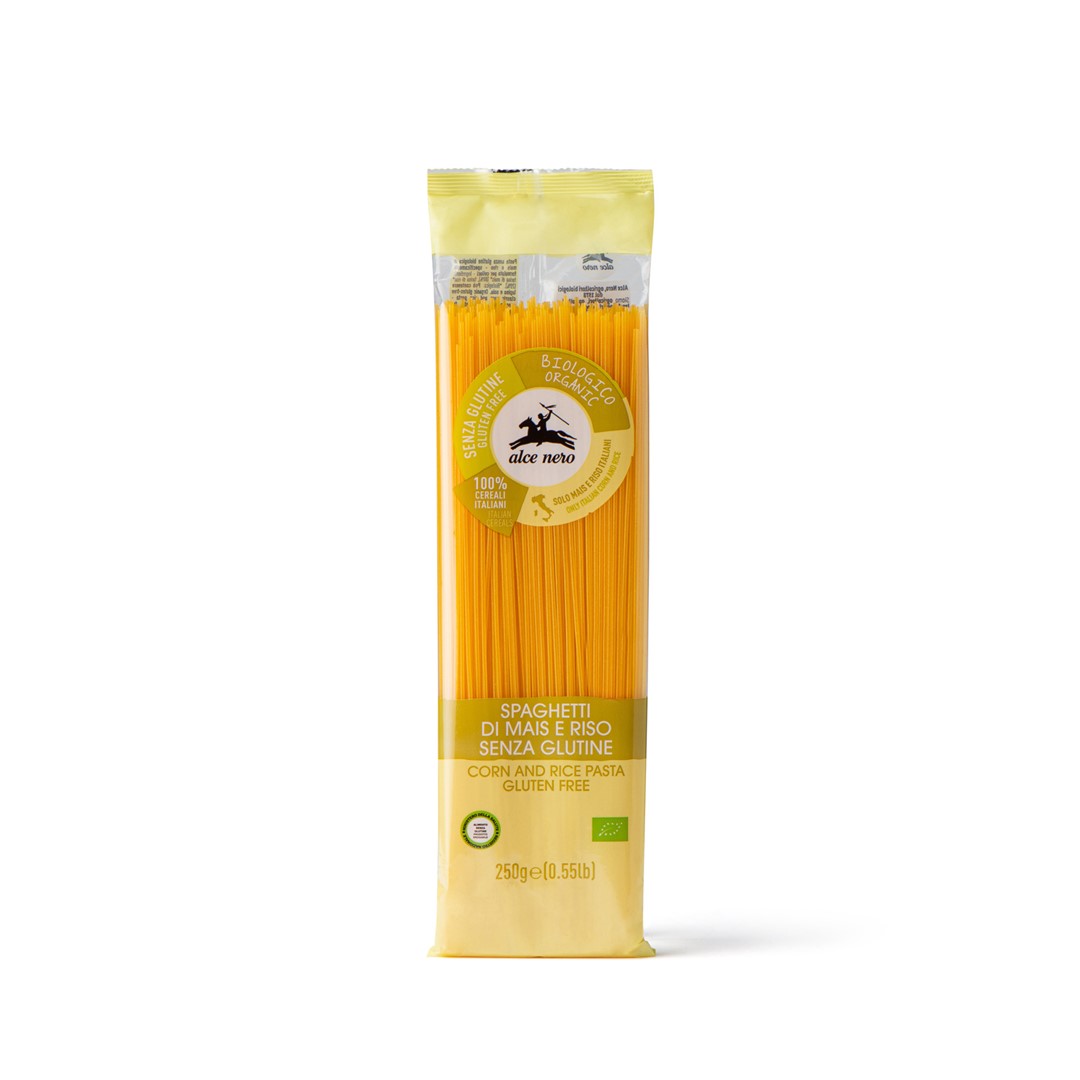 Makaron (Kukurydziano - Ryżowy) Spaghetti Bezglutenowy Bio 250 G - Alce Nero
