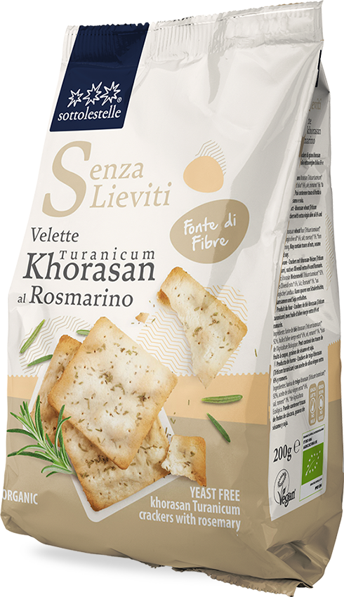 Krakersy Z Pszenicy Khorasan Z Rozmarynem Bio 200 G - Sottolestelle