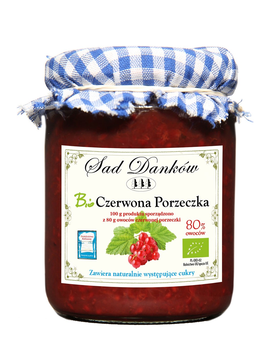 Czerwona Porzeczka 80 % Bio 260 G - Sad Danków
