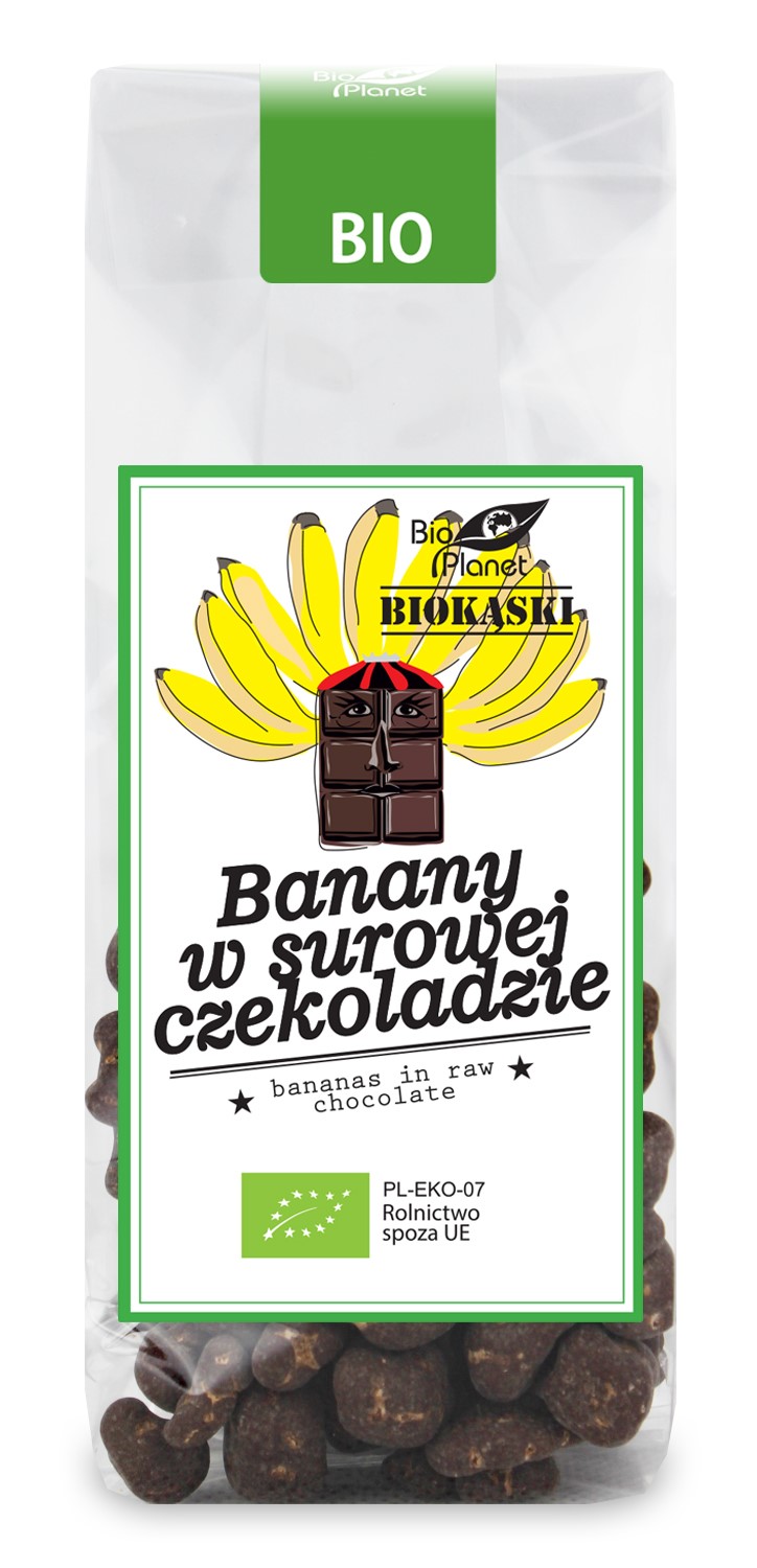 Banany W Surowej Czekoladzie Bio 100 G - Bio Planet