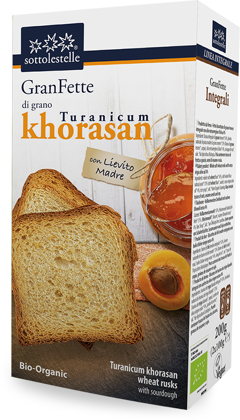 Sucharki Z Pszenicy Khorasan Bio 200 G - Sottolestelle
