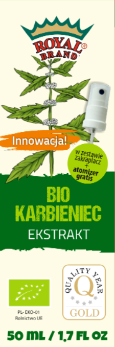 Ekstrakt Z Karbieńca W Kroplach Bio 50 Ml + Atomizer - Royal Brand