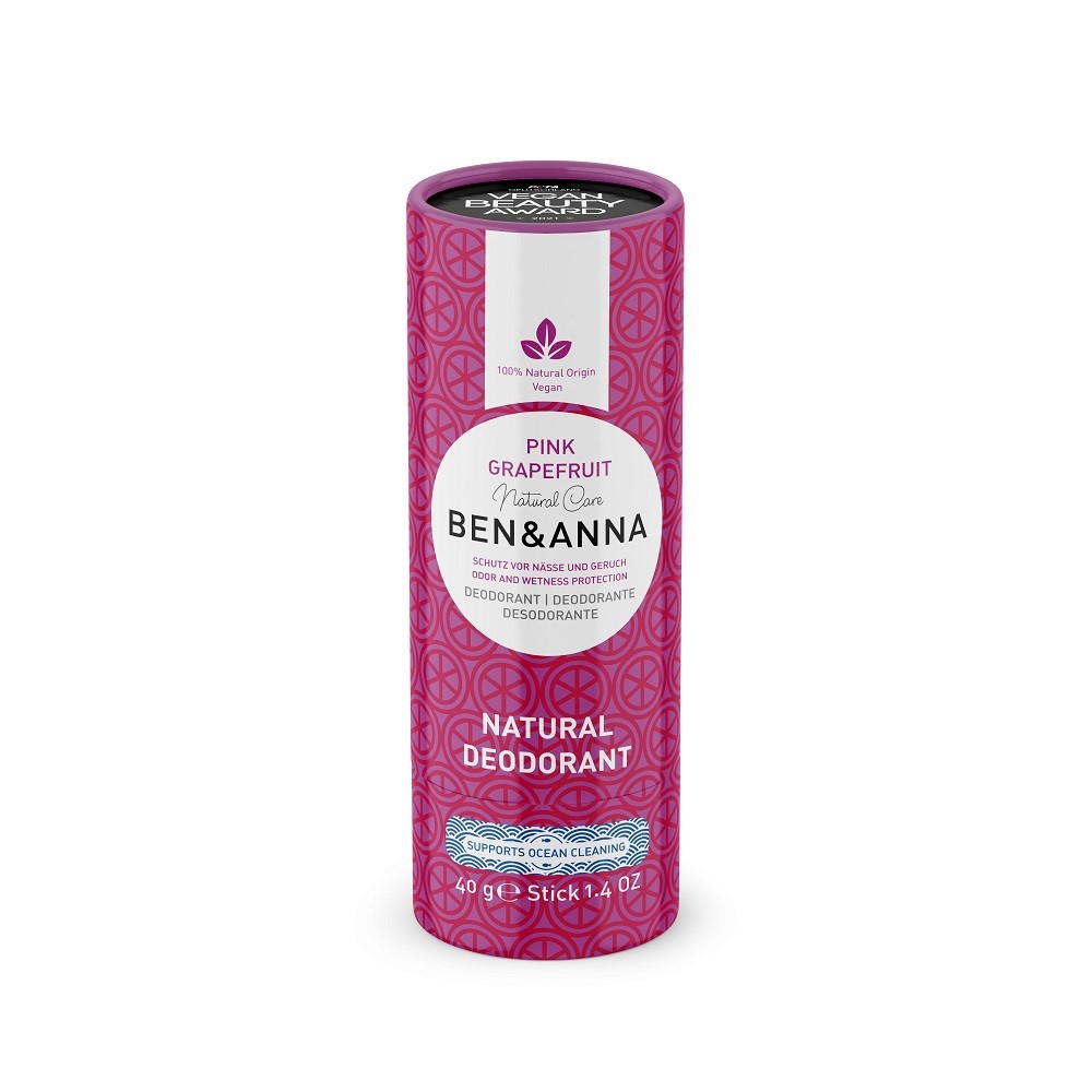 Dezodorant W Sztyfcie Na Bazie Sody Pink Grapefruit Eco 40 G - Ben & Anna