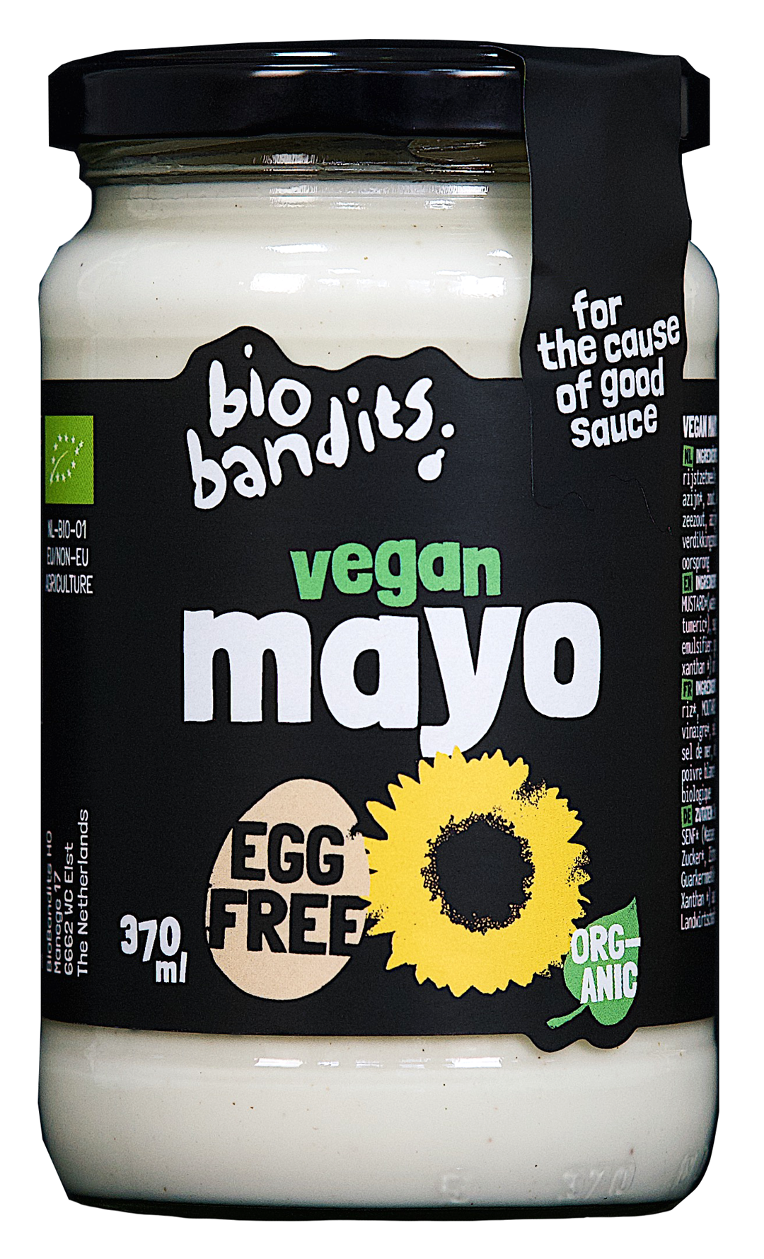 Majonez Wegański Bio 370 Ml - Bio Bandits