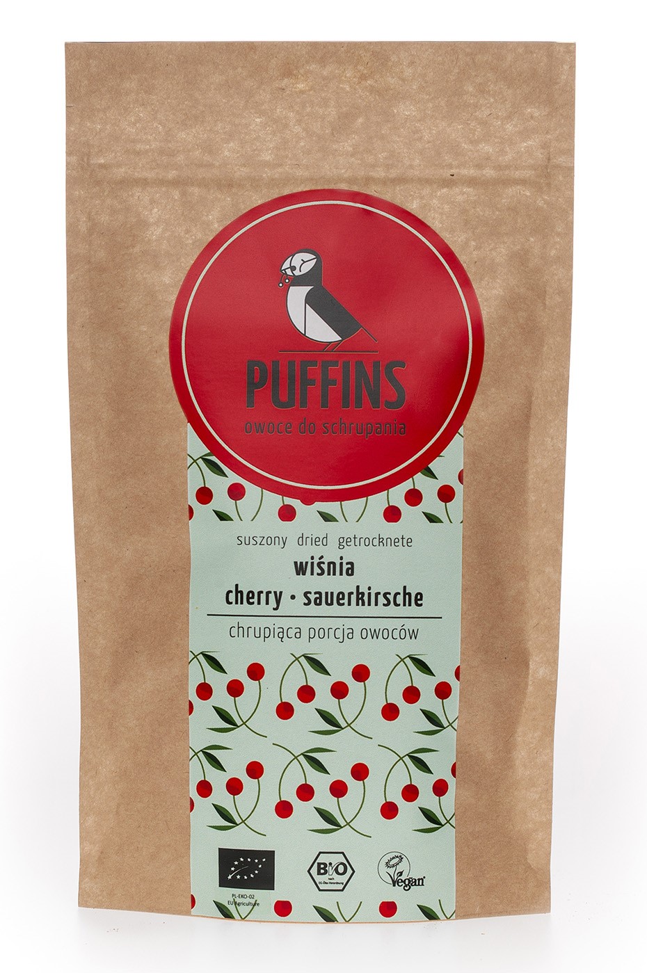 Wiśnia Suszona Bio 40 G - Puffins