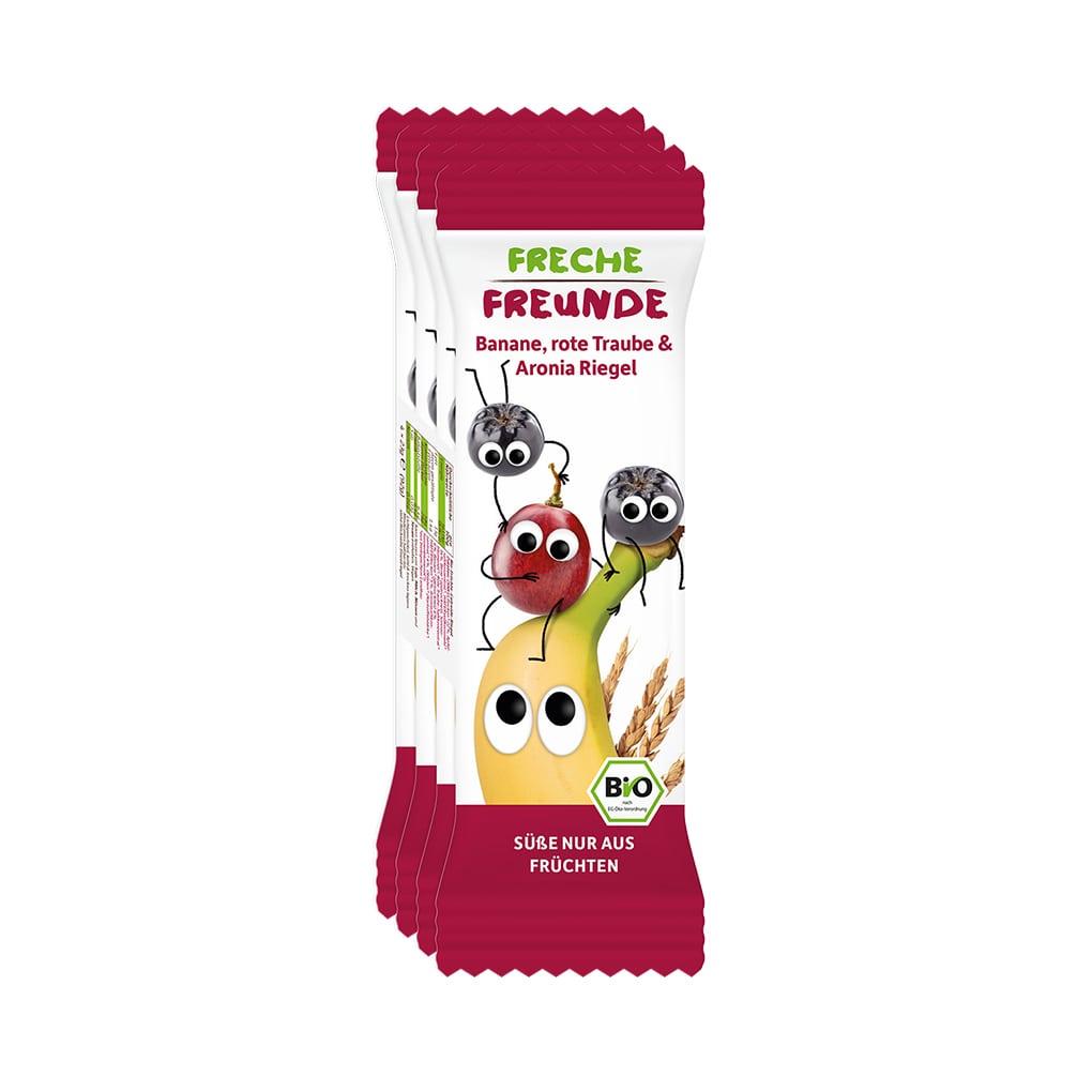 Baton Zbożowy Banan - Winogrono - Aronia Od 1 Roku Bio (4 X 23 G) 92 G - Freche Freunde