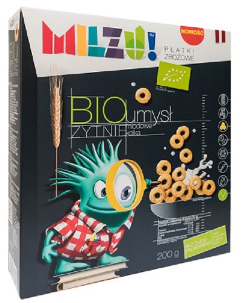 Kółka Żytnio - Owsiane Miodowe "Umysł" Bio 200 G - Milzu