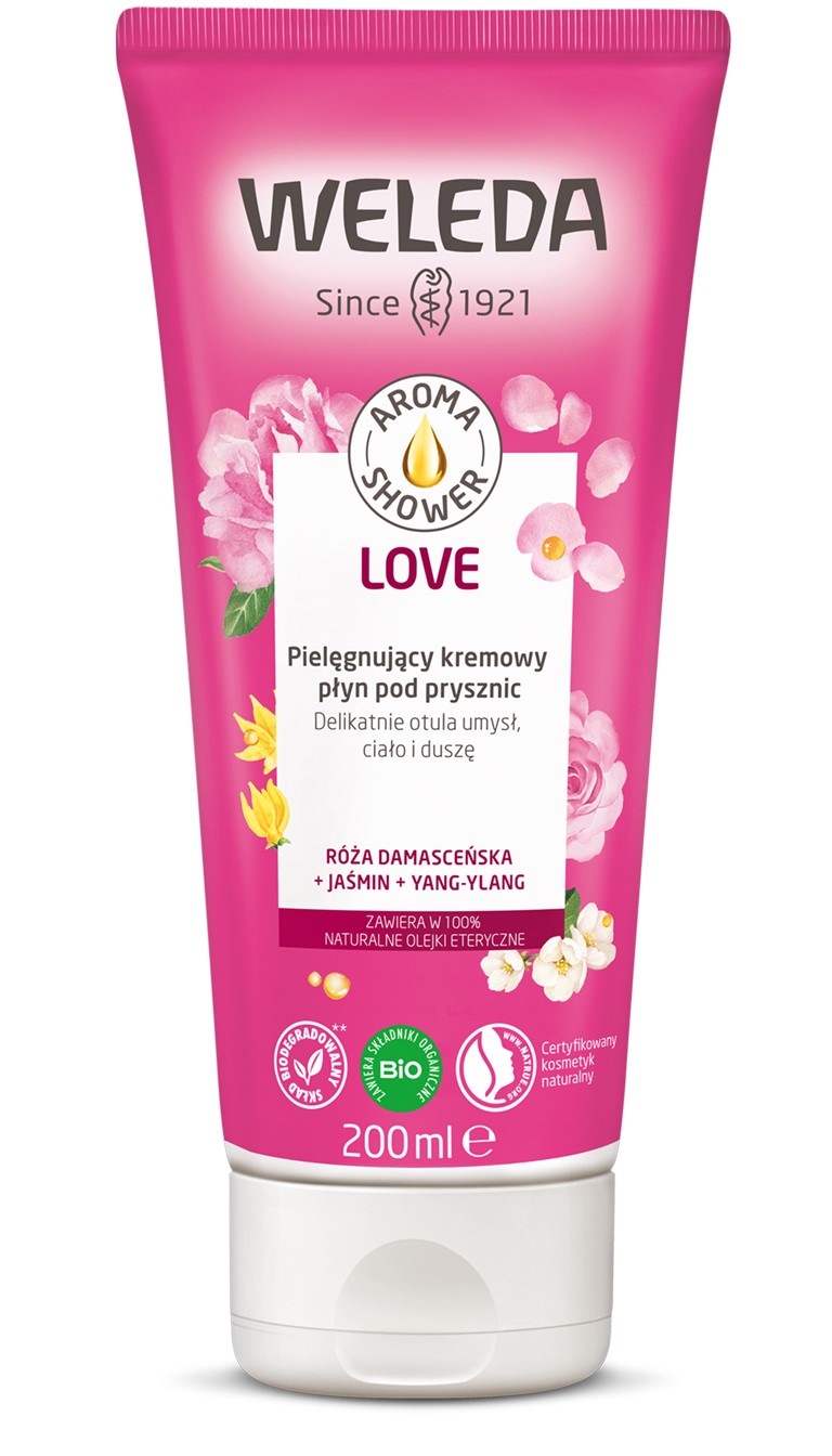 Płyn Pod Prysznic Kremowy "Love" Eco 200 Ml - Weleda