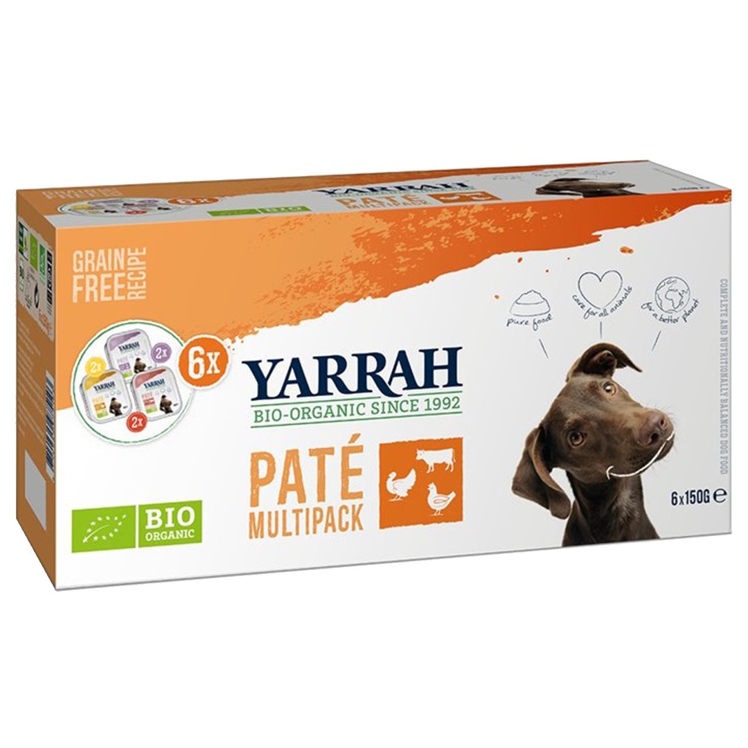 (Dla Psa) Multipack Pasztet Bio (6 X 150 G) 900 G - Yarrah