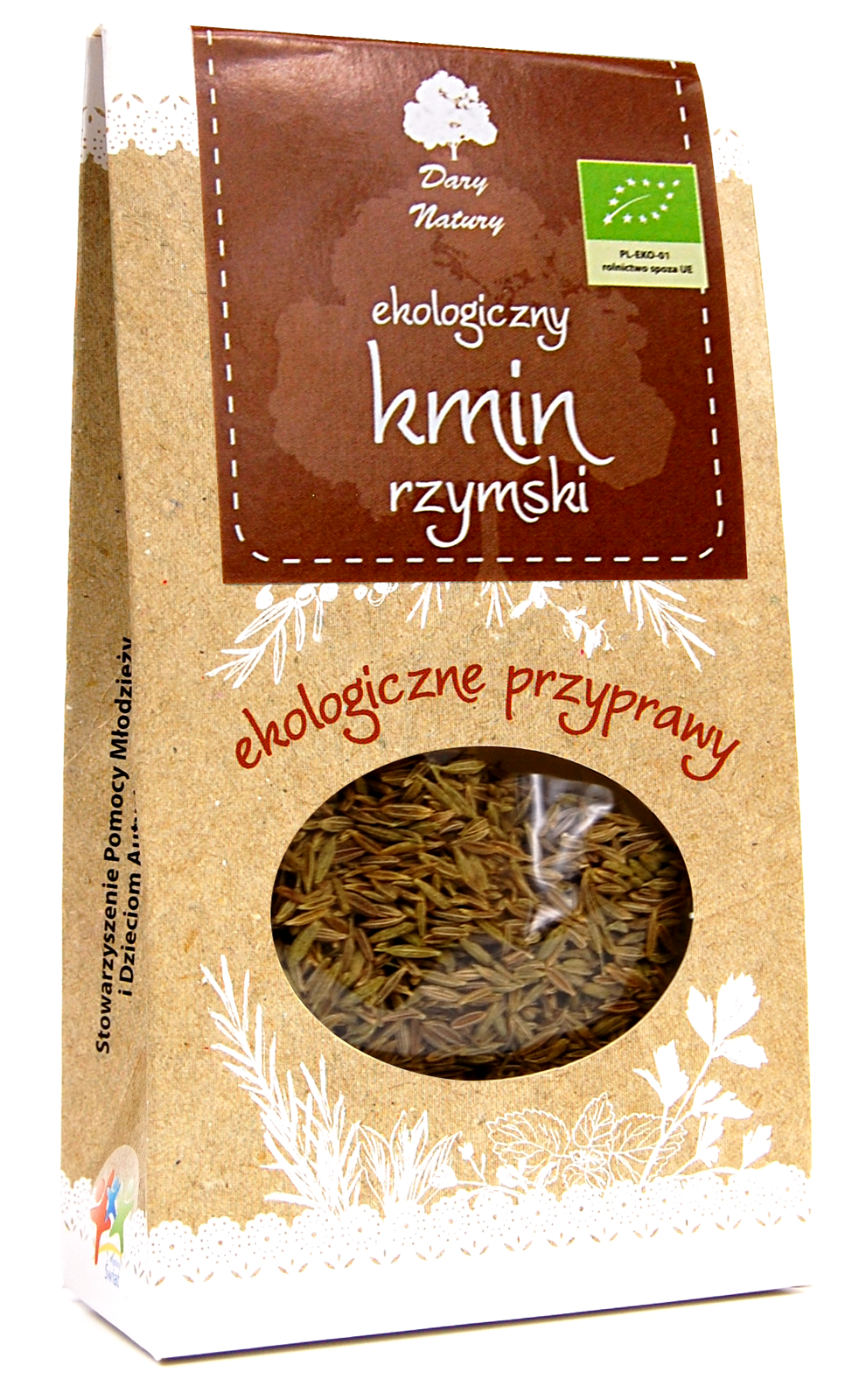 Kmin Rzymski Całe Nasiona Bio 30 G - Dary Natury