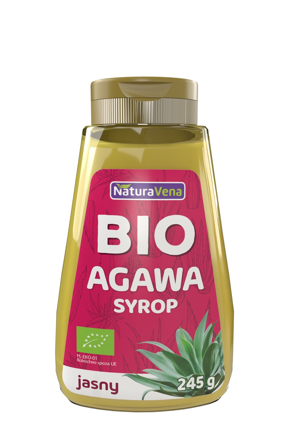 Syrop Z Agawy Jasny Bio 245 G - Naturavena